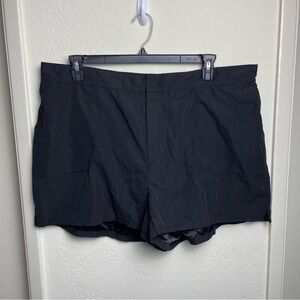 FullFitAll Swimsuit Shorts Women's Size 22 Black Swim Shorts Lined With Pockets